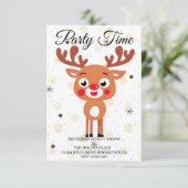 Invitation Rudolph au Nez Rouge (Debout devant)