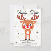 Invitation Rudolph Nez Rouge Renne (Devant)