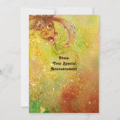 Invitation RUE MÉDIÉVALE DE FLORENCE LA NUIT,rouge jaune (Dos)