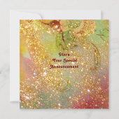 Invitation RUE MÉDIÉVALE DE FLORENCE LA NUIT,rouge jaune (Dos)