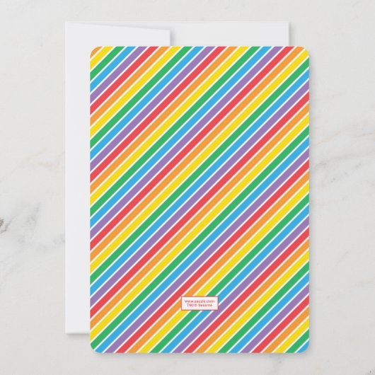 Invitation Rue Sésame | Abby Cadabby Chalkboard Anniversaire (Dos)