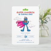 Invitation Rue Sésame | Anniversaire de Super Grover (Debout devant)