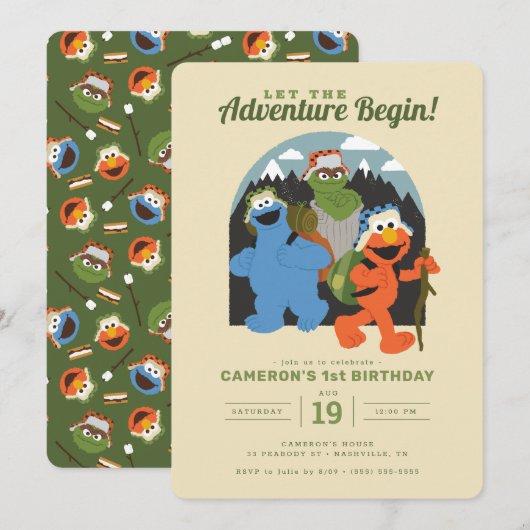 Invitation Rue Sésame | Anniversaire du début de l'aventure (Devant / Derrière)