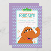 Invitation Rue Sésame | Anniversaire du nuffy (Devant / Derrière)