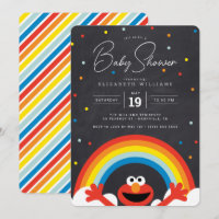 Rue Sésame | Baby shower arc-en-ciel Elmo