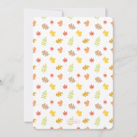 Invitation Rue Sésame - Elmo | Citrouille 2e anniversaire (Dos)