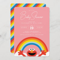 Rue Sésame | Elmo Rainbow Girl Baby shower