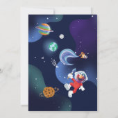 Invitation Rue Sésame | Elmo - Un Anniversaire Hors de Ce Mon (Dos)