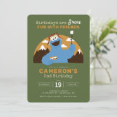 Invitation Rue Sésame - Monstre Cookies | S'more Anniversaire (Debout devant)