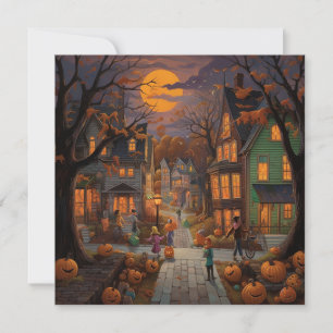 Invitation Rue Trick or Treat : boulevard Halloween