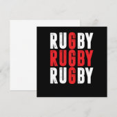 Invitation Rugby à XV (Devant / Derrière)