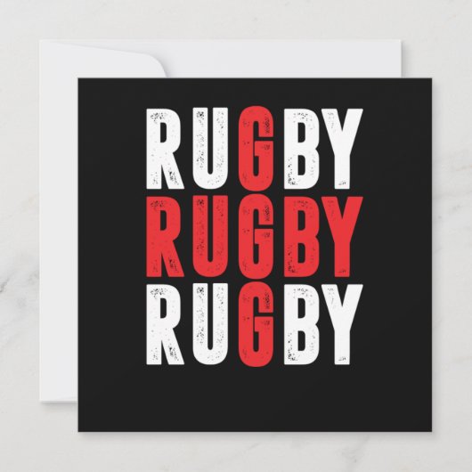 Invitation Rugby à XV (Devant)