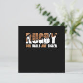 Invitation Rugby Ball Rugby Équipe De Rugby Joueur De Footbal (Debout devant)