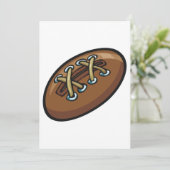 Invitation Rugby Ball Sport amusant Graphisme (Debout devant)