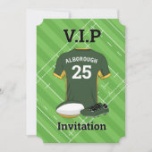 Invitation Rugby V.I.P (DGY) fête d'anniversaire (Devant)