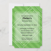 Invitation Rugby V.I.P (DGY) fête d'anniversaire (Dos)