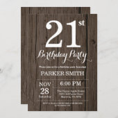 Invitation russe à l'anniversaire du 21e anniversa (Devant / Derrière)