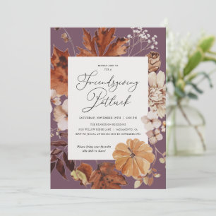 Invitation Russe Ami Action Potluck Thanksgiving