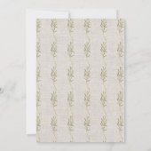 Invitation Russe Aquarelle Chute Turquie Thanksgiving Dîner (Dos)