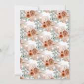 Invitation Russe Aquarelle Citrouille Thanksgiving Dîner (Dos)