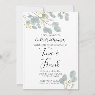 Invitation Russe Aquarelle Eucalyptus
