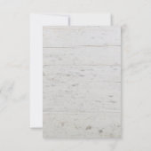 Invitation Russe aquarelle feuille Merci de bois mariage (Dos)