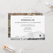 Russe aquarelle pays mariage photo de montagne