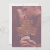 Invitation Russe aquarelle Terracotta Ginkgo Mariage (Dos)