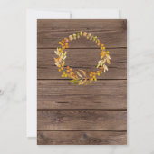 Invitation Russe Automne Feuilles Grange Bois Thanksgiving Dî (Dos)