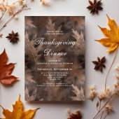 Invitation Russe Automne Quitte Thanksgiving Dîner