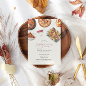 Invitation Russe Automne Thanksgiving Dîner