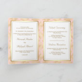 Invitation Russe Blush rose or Damask Mariage musulman (Intérieur)
