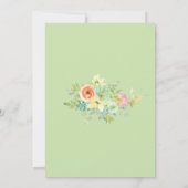 Invitation Russe Boho Fleur sauvage Mariage (Dos)