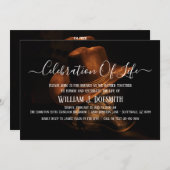 Invitation Russe Boots Cowboy Casquette funéraire service com (Devant / Derrière)