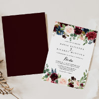 Russe Bourgogne Calligraphie espagnol Mariage