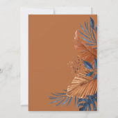 Invitation Russe Brown et Mariage Feuille de nuit (Dos)