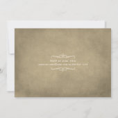 Invitation Russe Champagne Gold Vineyard Wedding shower (Dos)