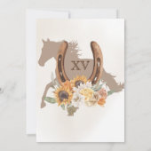 Invitation Russe Charro Floral Boho Pays Quinceanera (Dos)