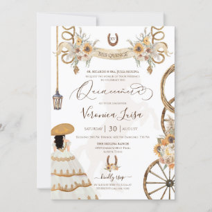 Invitation Russe Charro Floral Boho Pays Quinceanera Invi