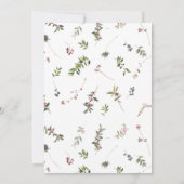 Invitation Russe chaud hiver Berry fête de vacances (Dos)