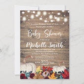 Invitation Russe Citrouille Automne Pays Bourgogne Baby showe (Devant)