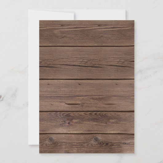 Invitation Russe Citrouille Grange Wood Thanksgiving Dîner (Dos)