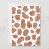 Invitation Russe cowboy western vache premier rodéo 2e annive (Dos)