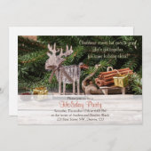 Invitation Russe Deer Sleigh Noël Fête de Noël (Devant / Derrière)
