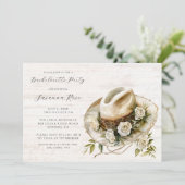 Invitation Russe Floral Casquette Bachelorette Party (Debout devant)