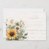 Invitation Russe Floral Casquette Bachelorette Party (Dos)