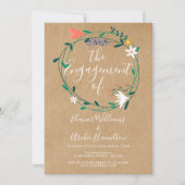 Invitation Russe Floral Garland (Devant)