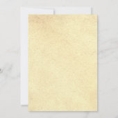 Invitation Russe Golden Leaf Wreath Mariage moderne (Dos)