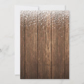 Invitation Russe hiver À feuillage persistant neige Faire-par (Dos)