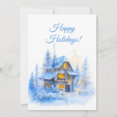 Invitation Russe hiver Cosy Fête Fête d'entreprise (Dos)